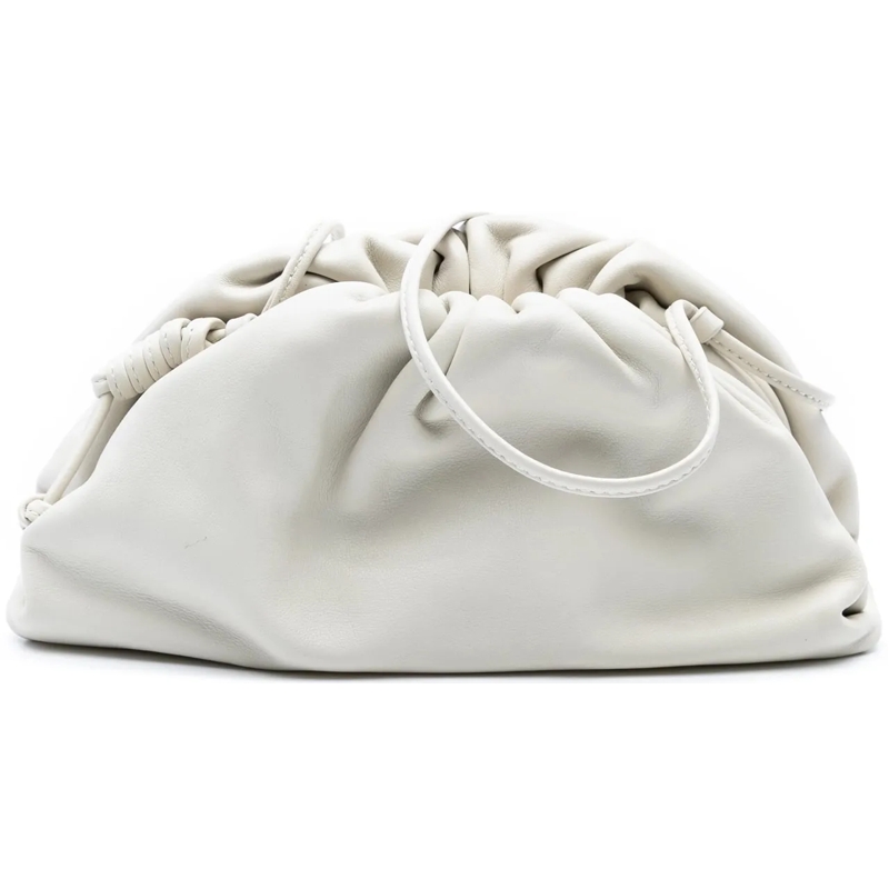 Bottega Veneta Schultertasche Lambskin The Mini Pouch Crossbody weiß