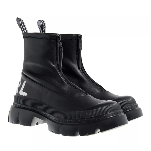 Karl Lagerfeld Trekka Max Kc Stretch Midi Boot Black Ankle Boot