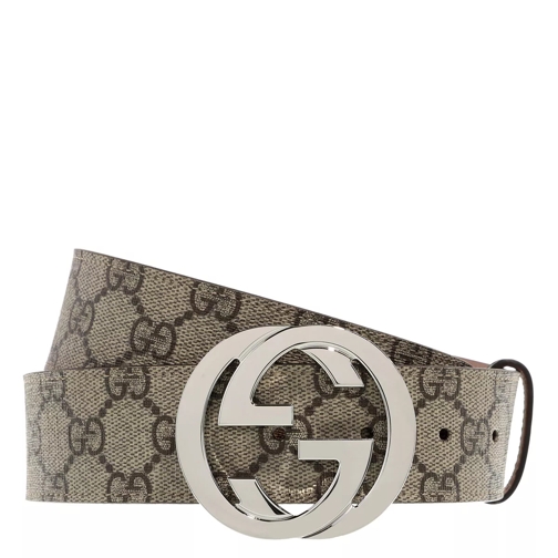 Gucci GG Supreme Belt Beige Ebony/Cocoa Waist Belt