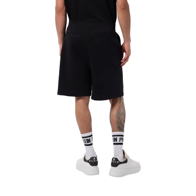 Philipp Plein Shorts Fleece Shorts Basic schwarz(Image 4)