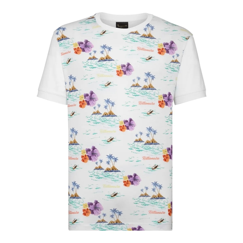 BILLIONAIRE T-Shirt T-Shirt Palms weiss