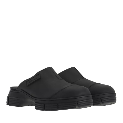 GANNI Recycled Rubber Black Mule