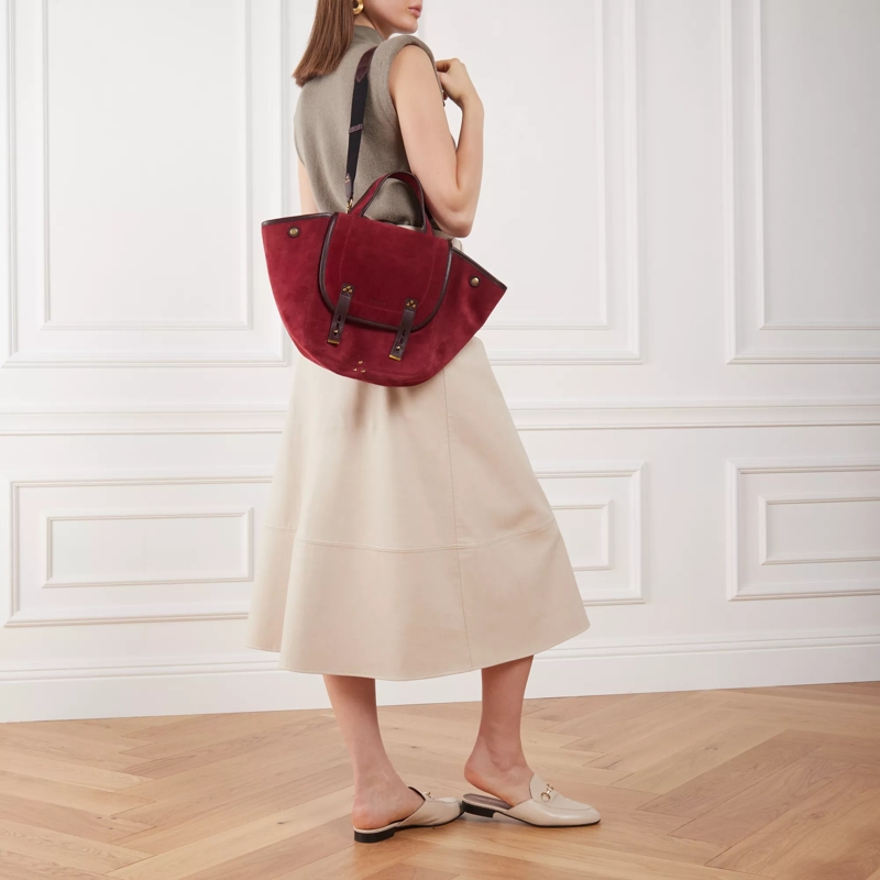 Jerome Dreyfuss Satchel Stan Panier M Burgundy(Image 3)