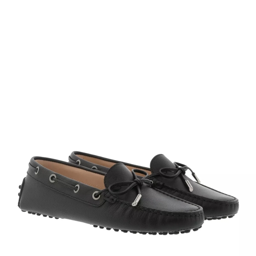 Tod's Loafers Rubber Nubs Black Mocassin