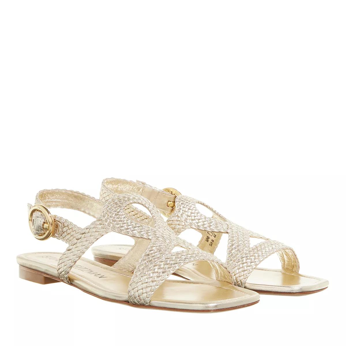 Stuart weitzman gold sandals on sale