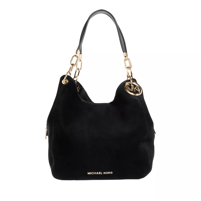 MICHAEL Michael Kors Hobo Bag Lillie Large Chain Shoulder Tote Black