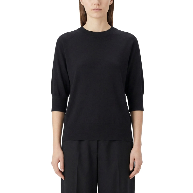Dries Van Noten 3/4 mouw shirt Kurzarmpullover Tuan aus Merinowolle rot(Image 6)