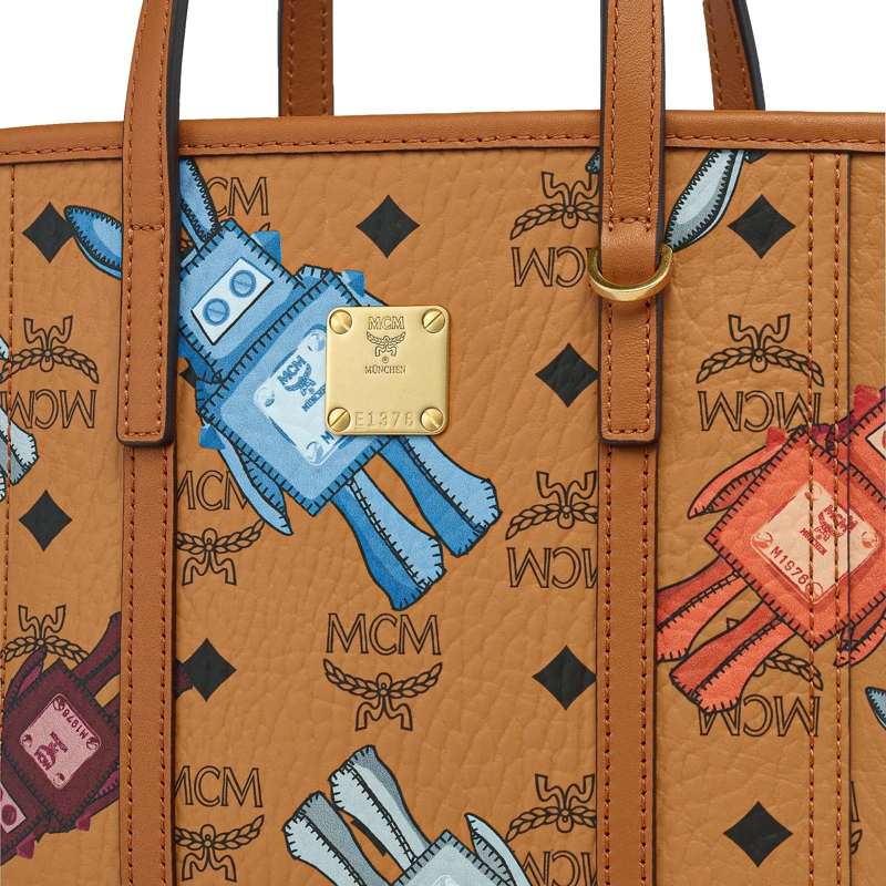 MCM Shopper Mcm Toni Vi Shopper Mni Co Cognac(Image 3)