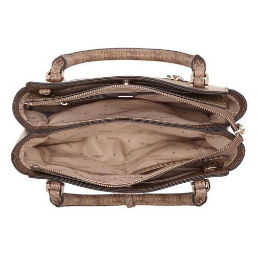 Guess Satchel Eco Erica 2 Comp Satchel Latte Logo (Image 4)