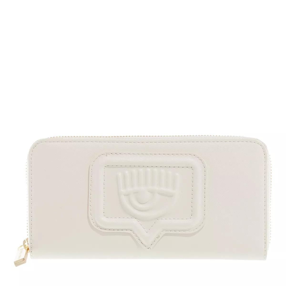 Chiara Ferragni Portemonnaie - Range A - Eyelike Bags, Sketch 08 Wallet - Gr. unisize - in Creme - für Damen