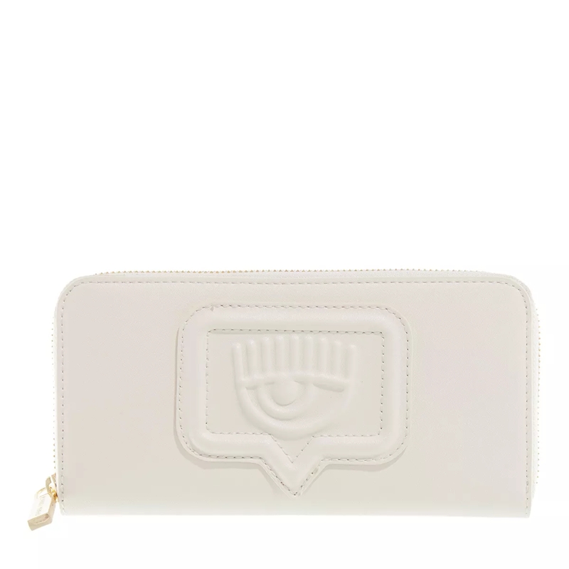 Chiara Ferragni Portemonnaie mit Zip-Around-Reißverschluss Range A - Eyelike Bags, Sketch 08 Wallet Pastel Parchment
