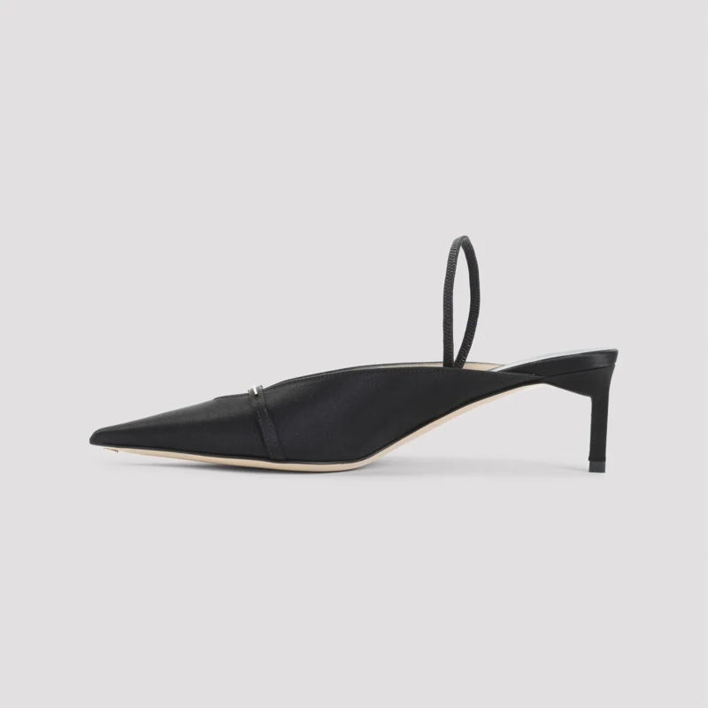 Tom Ford Mules Pointed-Toe Muless With Subtle Metallic Accent Black