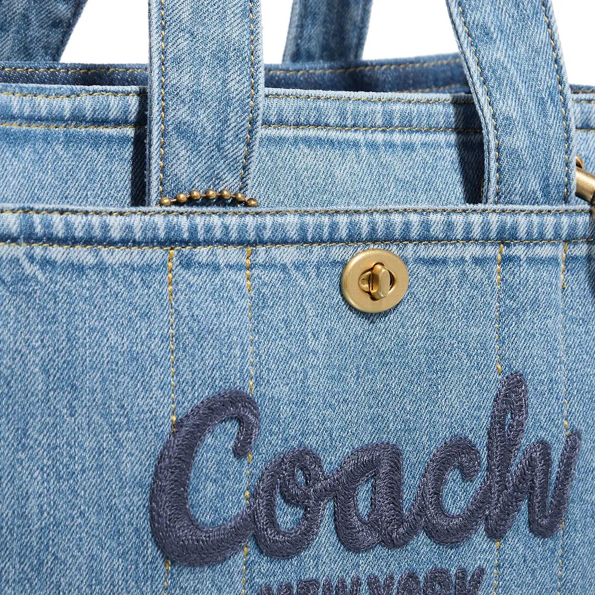 Coach Crossbody bags Denim Cargo Tote 26 in blauw
