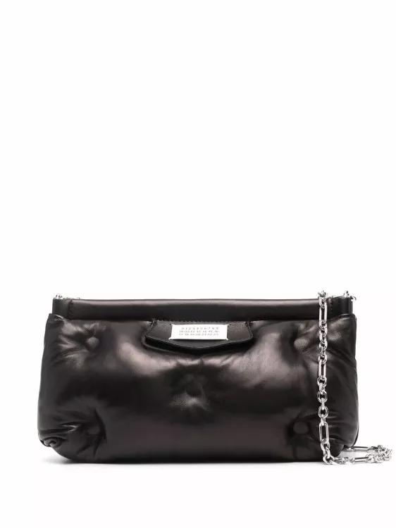 Maison Margiela Shopper - Black Leather Small Glam Slam Bag - Gr. unisize - in Schwarz - für Damen