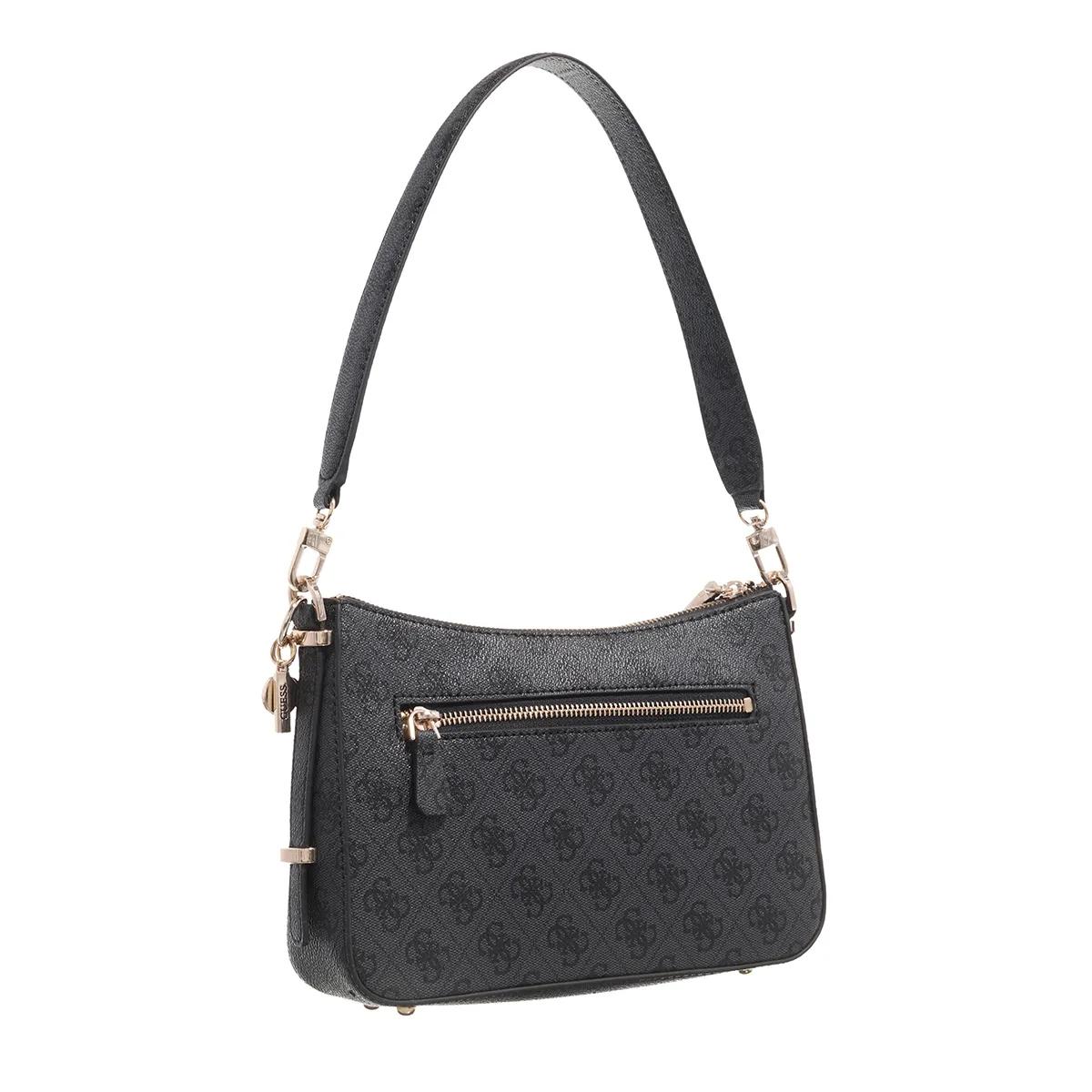 Guess Elegante Zwarte Schoudertas Klassiek Ontwerp Black Dames