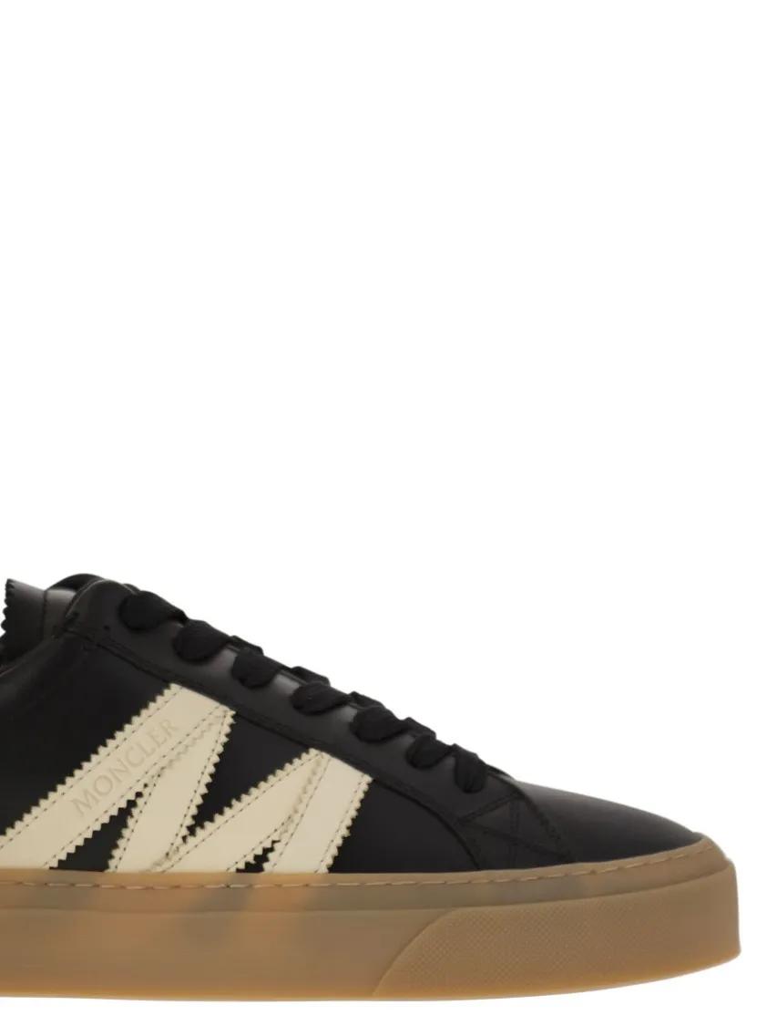 Thumbnail - Moncler Low-Top Sneaker - Monaco2 - Leather And Nubuck Sneakers. - Gr. 40 (EU) - in Grau - für Damen