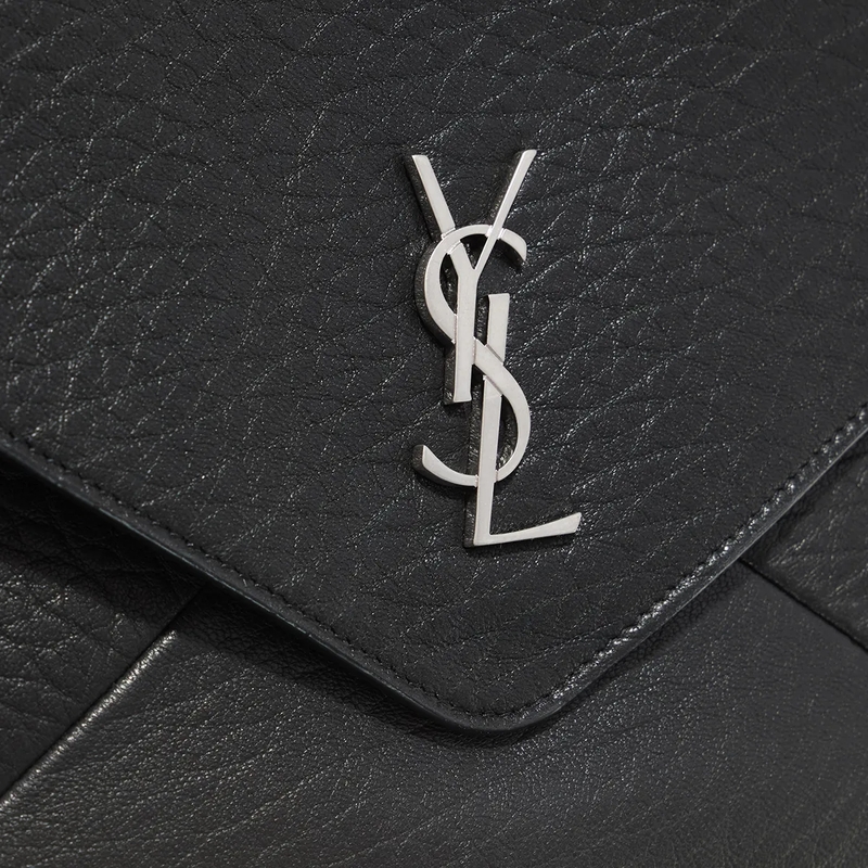 Saint Laurent Enveloptas Cassandre Envelope Messenger Bag Schwarz(Image 5)
