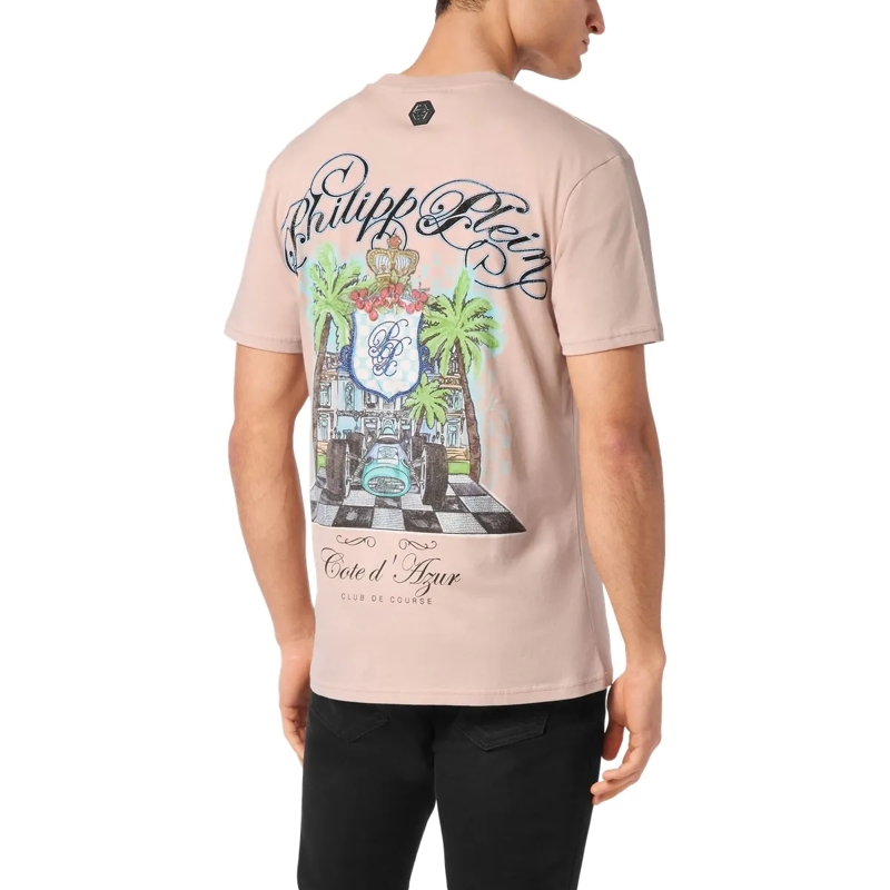 Philipp Plein T-Shirt T-Shirt The Course Mit Schmucksteinen nude(Image 2)