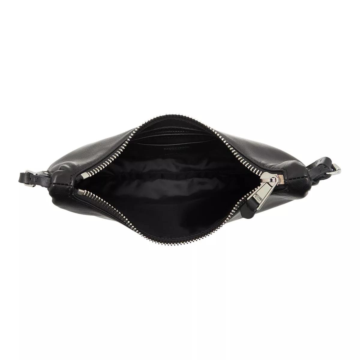 Moschino Hobo bags Mini Lettering in zwart