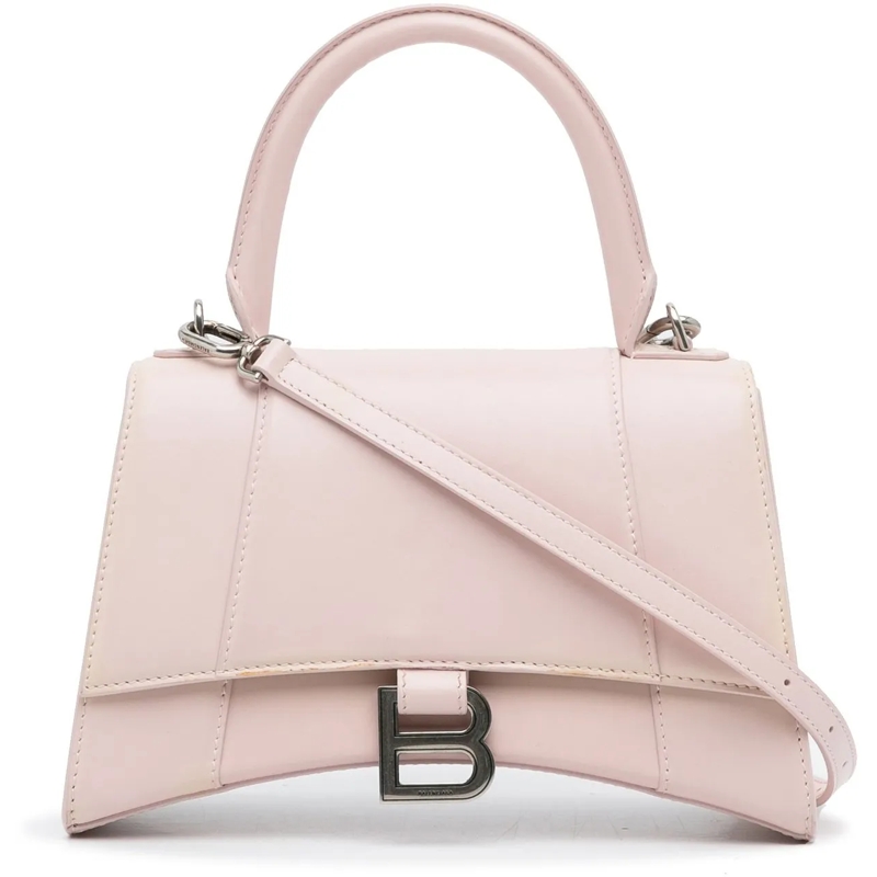Balenciaga Tote Hourglass S Satchel rose