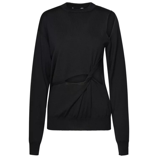 Sportmax Black Virgin Wool Sweater Black 
