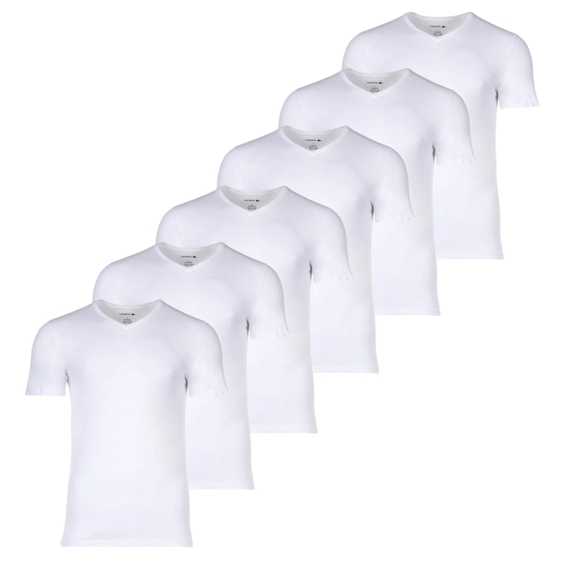 Lacoste Hemd 6er Pack weiss