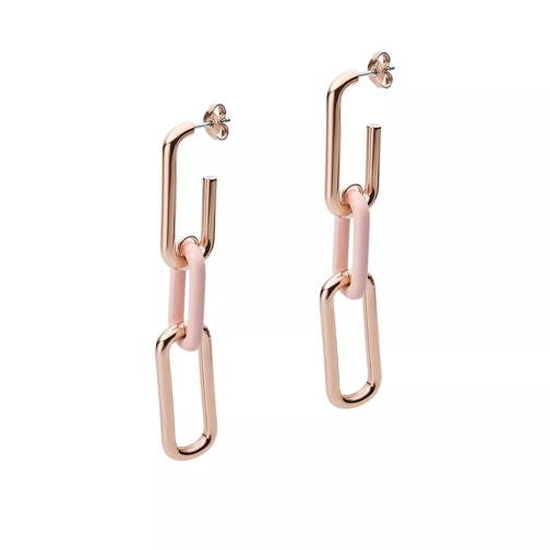 Emporio Armani Rose Gold-Tone Stainless Steel Drop Earrings Roségold Ohrhänger