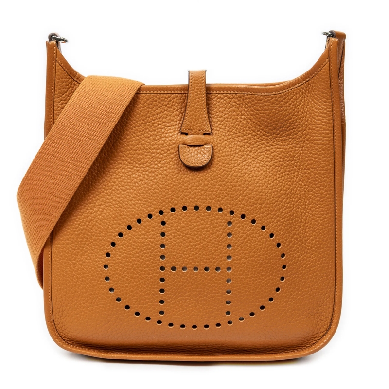 Hermès Crossbody Bag Evelyne II PM orange