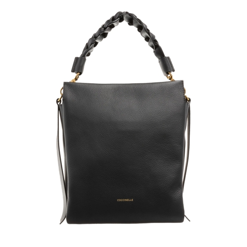 Coccinelle Boheme Grana Double Noir/Cuir Sac à bandoulière