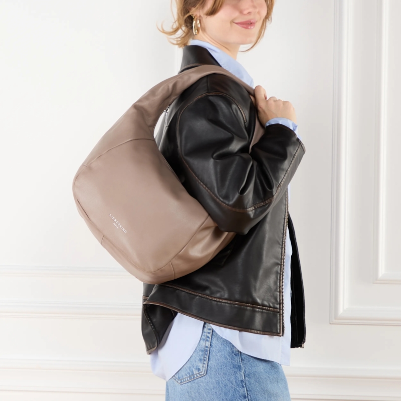 Liebeskind Berlin Schultertasche Farrah Vintage Goat Neutral Grey(Image 2)