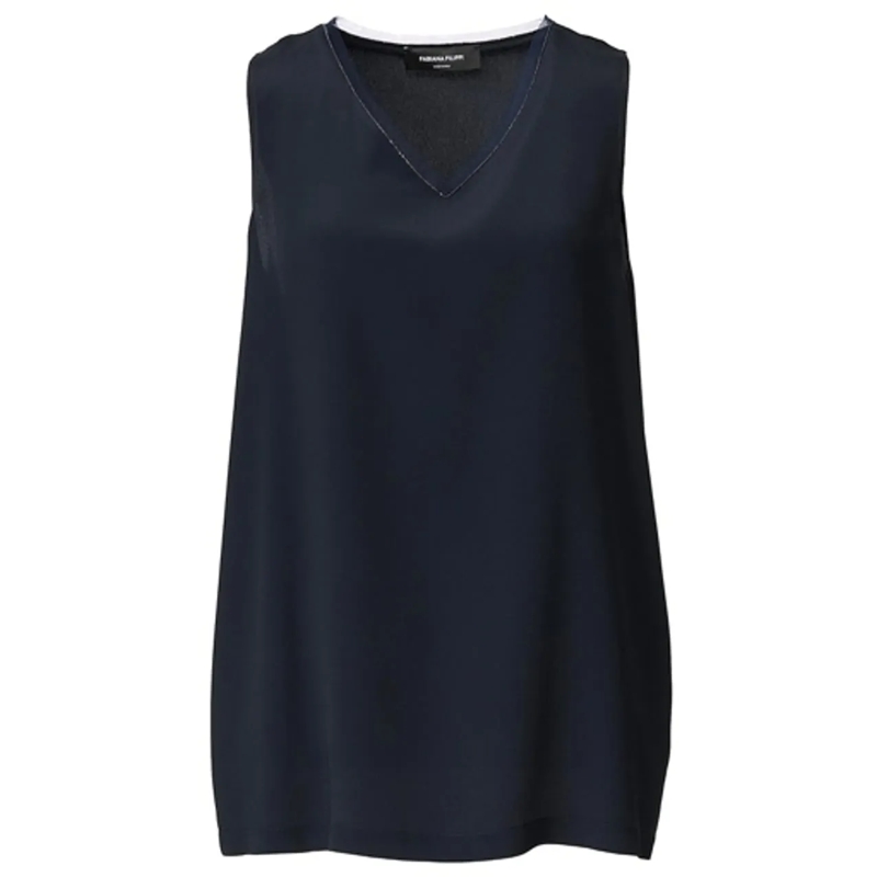 Fabiana Filippi T-shirt Top Blue blau