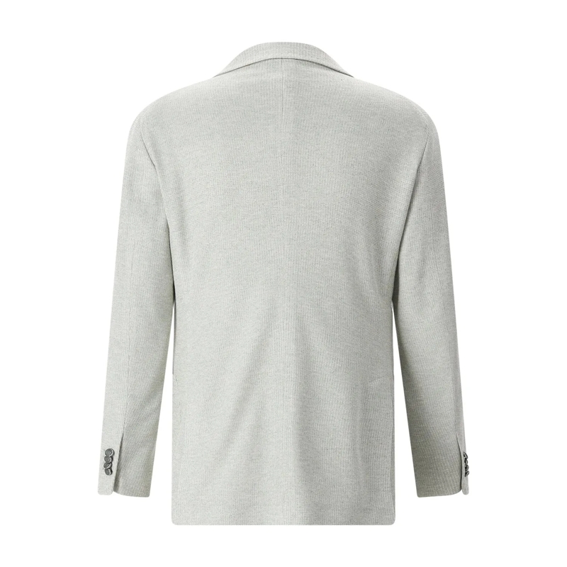 Tagliatore Veste de costume Sakko aus hochwertigem Strick grün(Image 6)