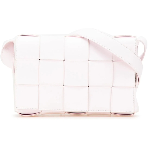 Bottega Veneta Schultertasche 2012-2024 Nappa Intrecciato Cassette Crossbody rose