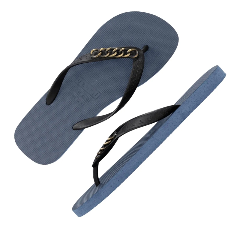 UZURII Flip Flops Zehentrenner Gold Small marineblau(Image 3)