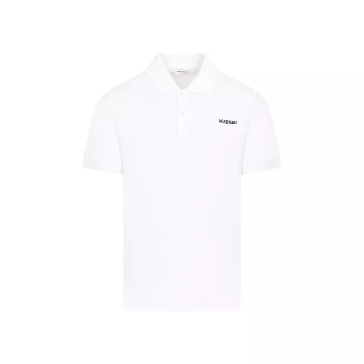 Alexander McQueen - White Cotton Polo - Größe L - white