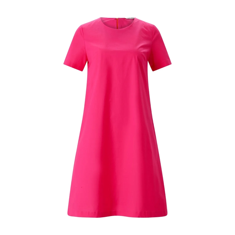 CALIBAN Minikleid Minikleid aus Baumwollmix pink