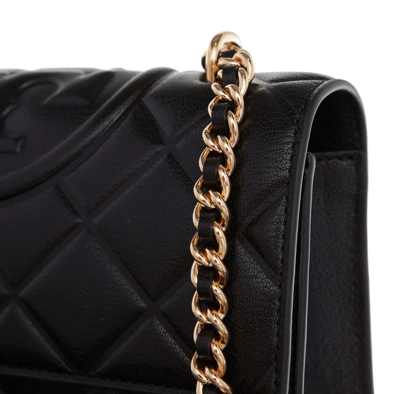 Tory Burch Crossbody Bag Fleming Small Convertible Shoulder Bag Black(Image 4)