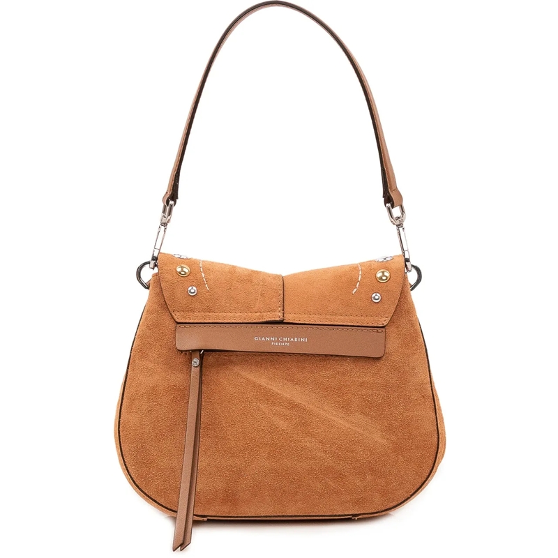 Gianni Chiarini Sac à bandoulière Helena Round Borsa con Borchie beige(Image 4)