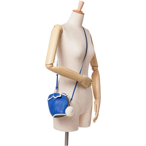 Loewe Sac à bandoulière 2010-2024 Mini Calfskin Stitched Bunny Crossbody blau (Image 7)