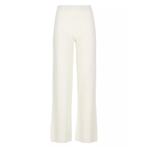 Kangra Ivory Cashmere Wool And Cashmere Blended Pants Neutrals 