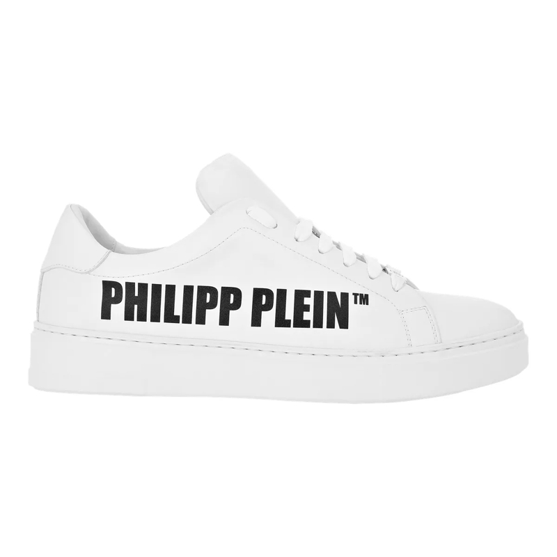 Philipp Plein Low-Top-Sneaker Lo-Top Turnschuhe weiss