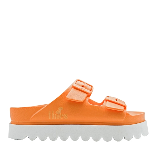 thies Sandaal thies 1856 ® Ecofoam Plateau Sandal vegan orange j mehrfarbig