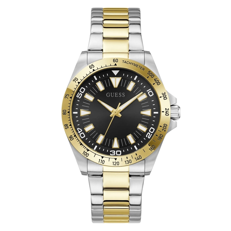 Guess Quarzuhr Quarz-Analoguhr Neo silber