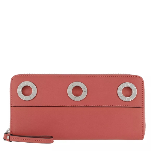 Liebeskind Berlin Gigif8 Gromme Wallet Coral Pink Portemonnaie mit Zip-Around-Reißverschluss