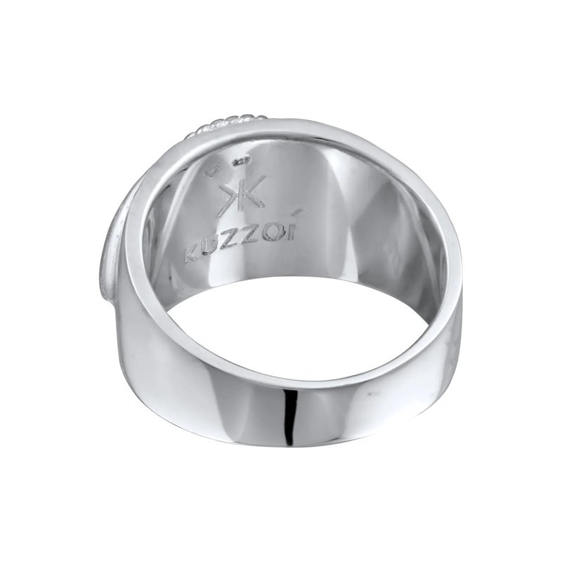 Kuzzoi Ring Ring Siegelring Schwarz Onyx 925 Sterling Silber silber(Image 4)