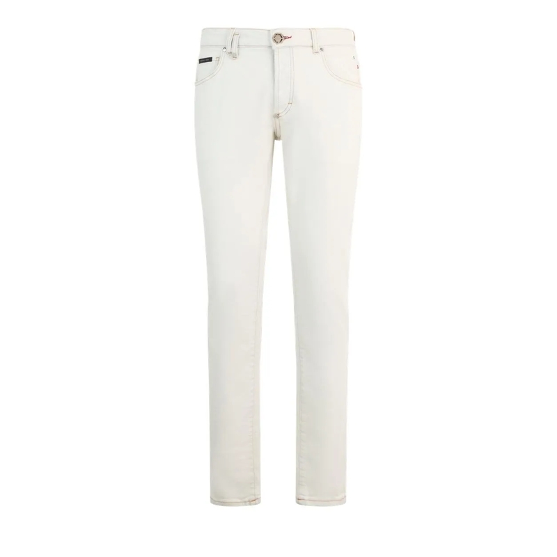 Philipp Plein Jeans mit geradem Bein Super Straight Cut Jeans Basic bunt