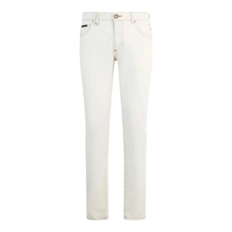 Philipp Plein Jeans mit geradem Bein Super Straight Cut Jeans Basic bunt