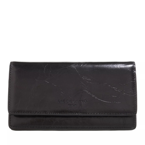 Liebeskind Berlin SLAM Lk 204 Lack Distressed Black Flap Wallet