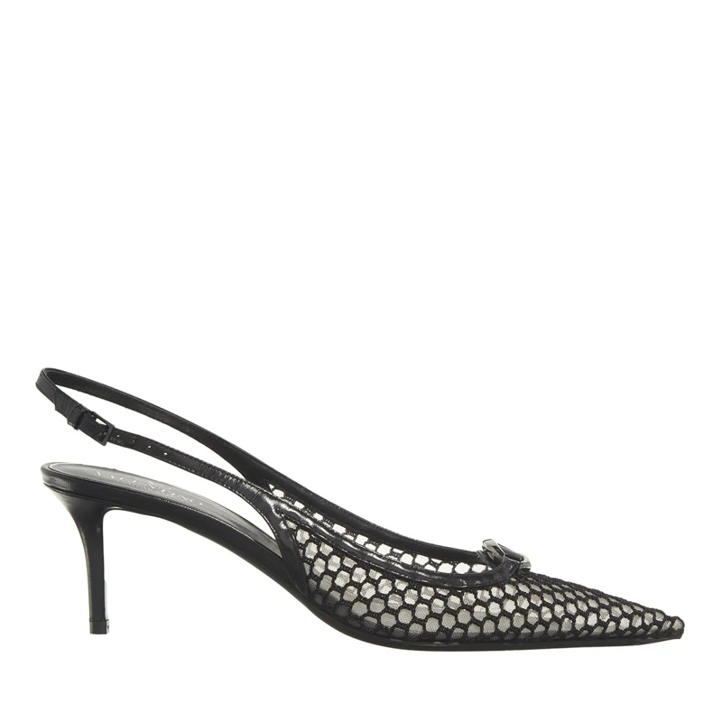 Valentino Garavani Pumps Sling Back VLogo Moon Black