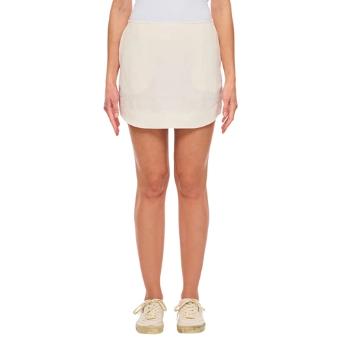 J.W.Anderson Mini-Röcke Curved Hem Mini Skirt Neutrals